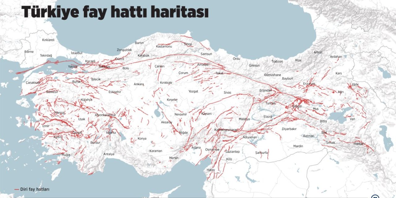Türkiye’nin Deprem Risk Haritası Yenilendi: İşte Güncellenmiş Risk Bölgeleri