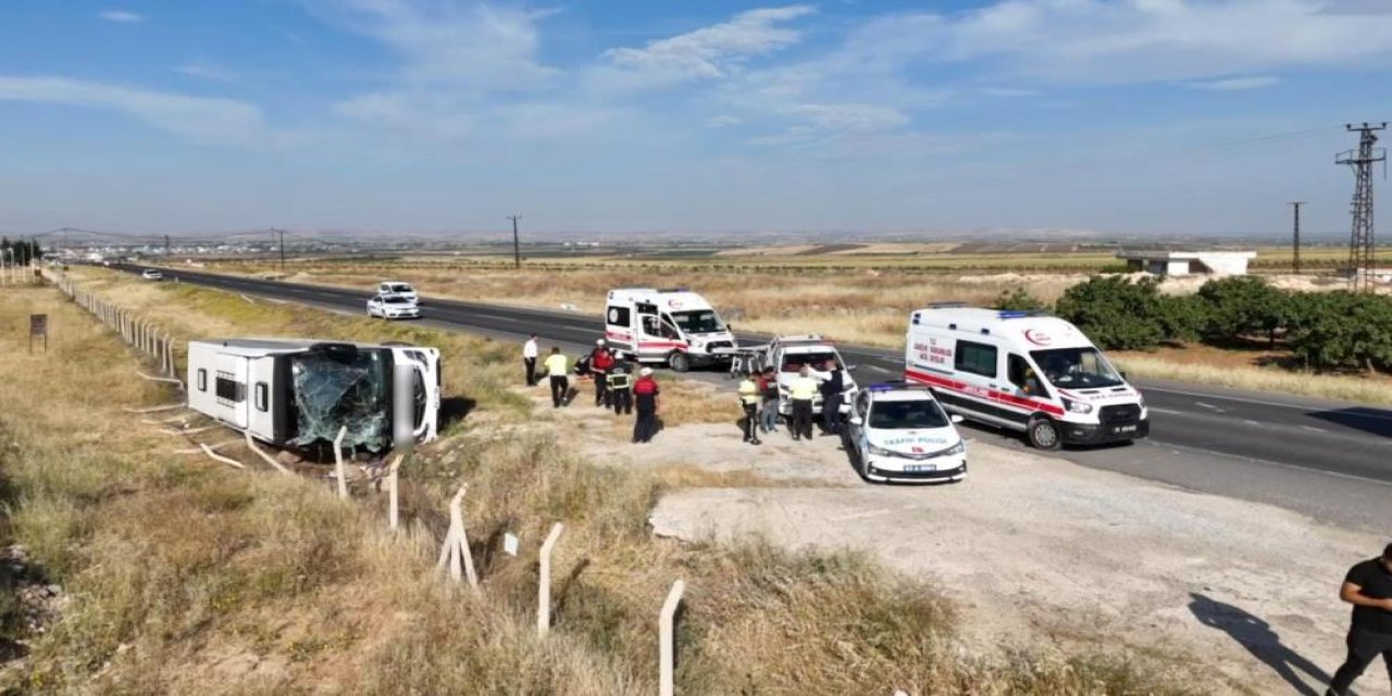 Şanlıurfa'da yolcu otobüsü devrildi: 6 yaralı