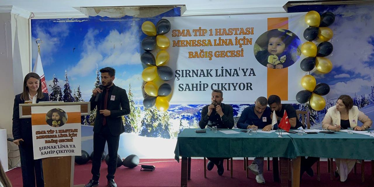 Silopi’de SMA TİP1 hastası Menesa Lina için yardım gecesi düzenlendi