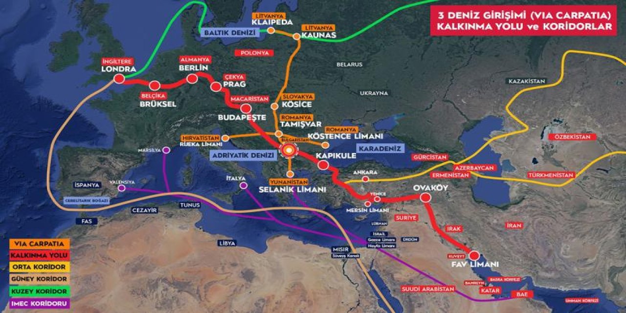 Via Carpatia Otoyol Projesi ile Türkiye'nin Stratejik Önemi Artıyor! Tamamlanınca Şırnak, Mardin, Şanlıurfa Uçacak