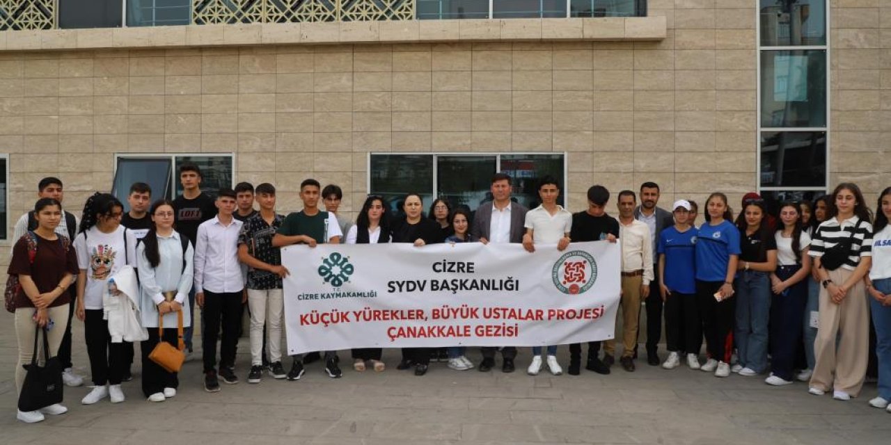 Cizre'de 36 öğrenci Çanakkale gezisine gönderildi