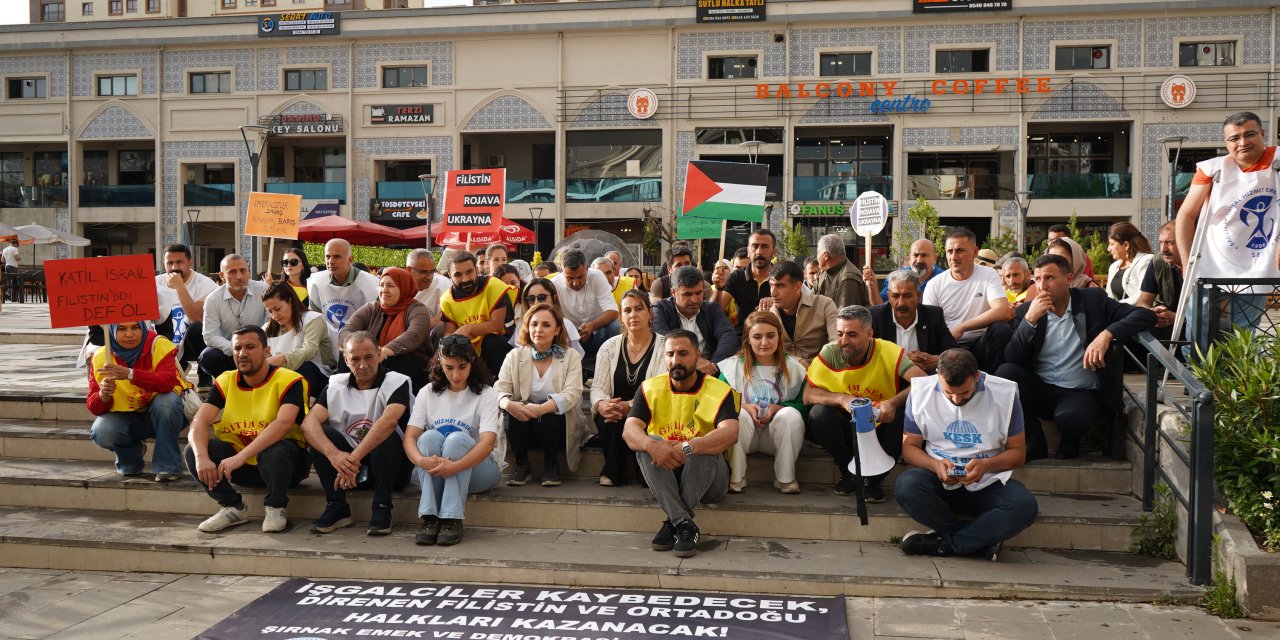 Şırnak Emek ve Demokrasi Güçlerinden İsrail’e Tepki