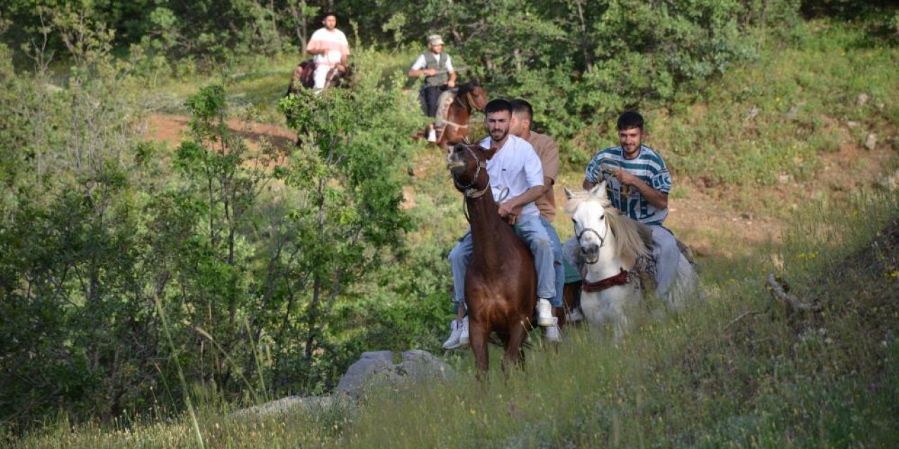 Şırnak'ta Doğa Severler Atlarla Treking Yaptı
