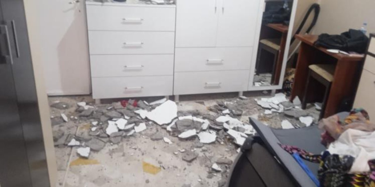 Mardin'de çöken bir evde anne ve bebeği yaralandı