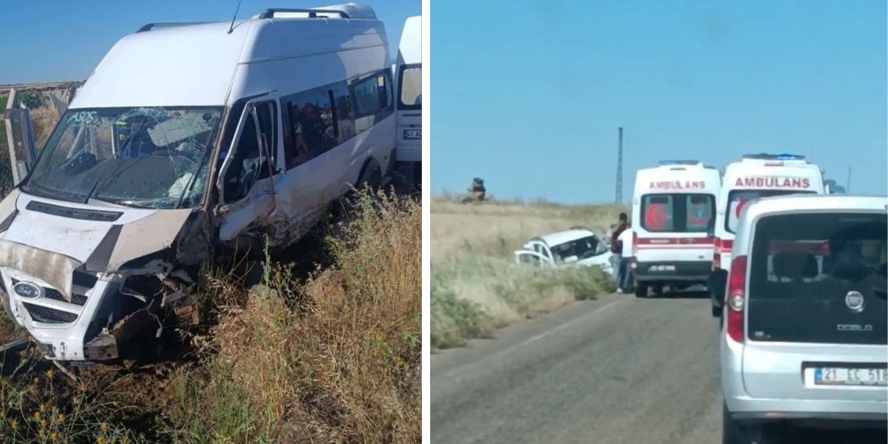 Diyarbakır’da iki ayrı kazada 26 kişi yaralandı