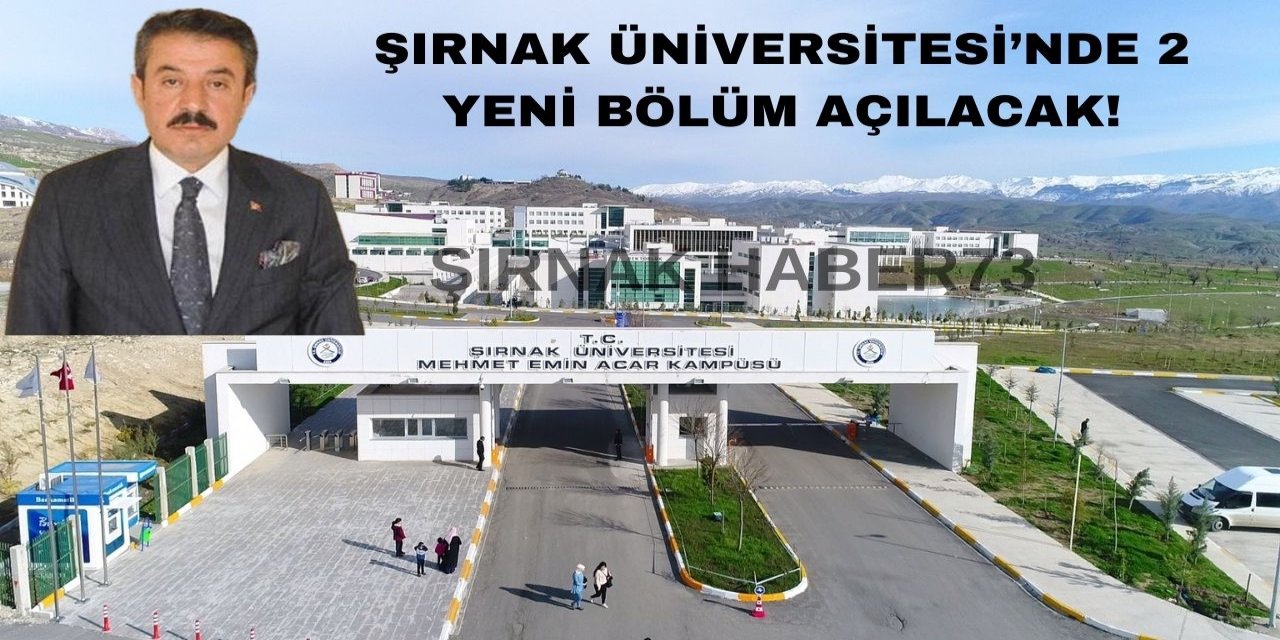 Vekil Tatar Müjdeyi Verdi: Şırnak Üniversitesi'nde Beklenen 2 Bölüm İçin Onay Alındı