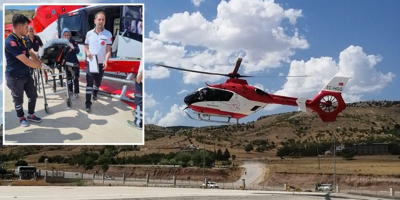 Şırnak'ta Yılanın Soktuğu Çocuk Ambulans Helikopter ile Elazığ'a Sevk Edildi