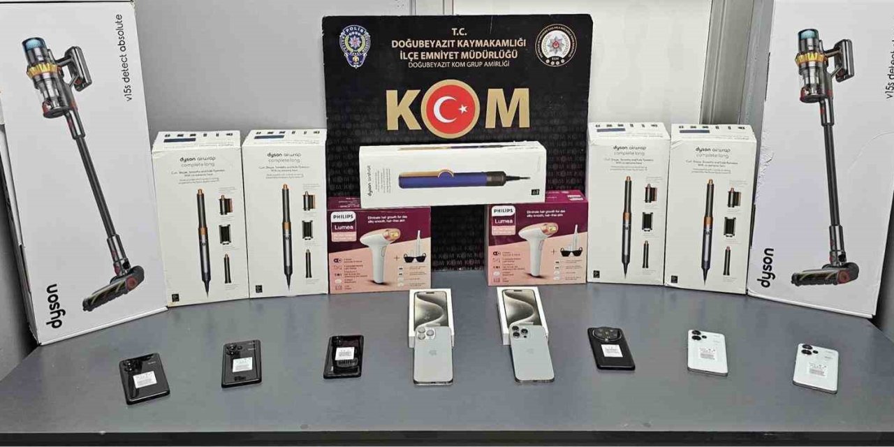 Yarım milyon TL değerinde kaçak elektronik eşyalar ele geçirildi