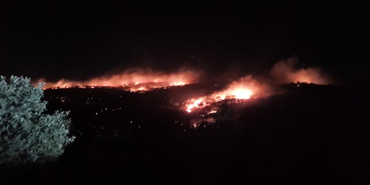 Gece saatlerinde korkutan yangın kontrol altına alındı