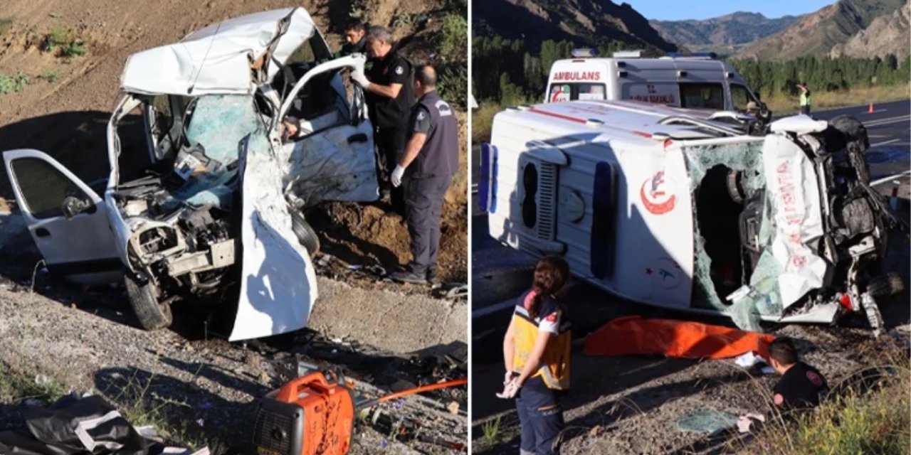 Ambulans ile ticari araç çarpıştı! 4 kişi öldü, 1 kişi ağır yaralandı