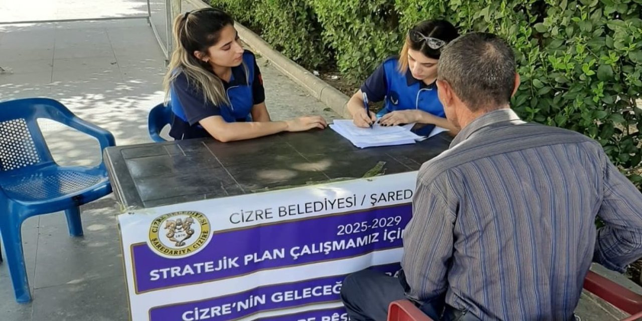 Cizre Belediyesi’nden, ‘Cizre'nin Geleceğini Birlikte Şekillendirelim: Stratejik Plan Anketi’