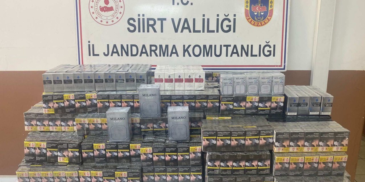 Şırnak’tan Siirt’te Götürülen 5 Bin 55 Paket Kaçak Sigara Ele Geçirildi