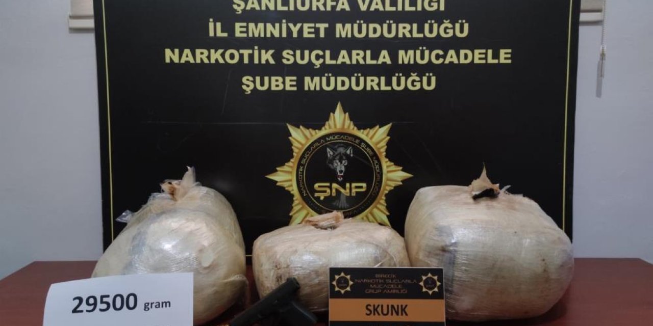 Şanlıurfa'da 29 kilo sentetik uyuşturucu ele geçirildi: 5 gözaltı