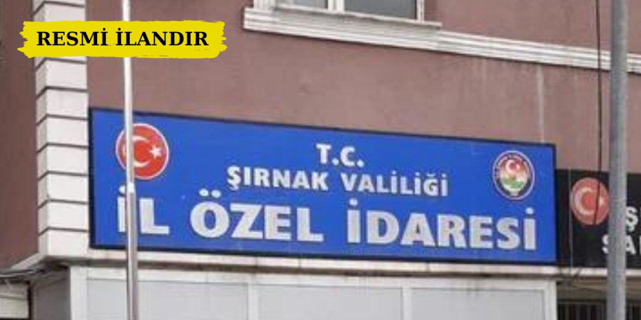 Şırnak Özel İdaresi Destek Hizmetleri Müdürlüğü İçme Suyu Malzeme Alım İşi