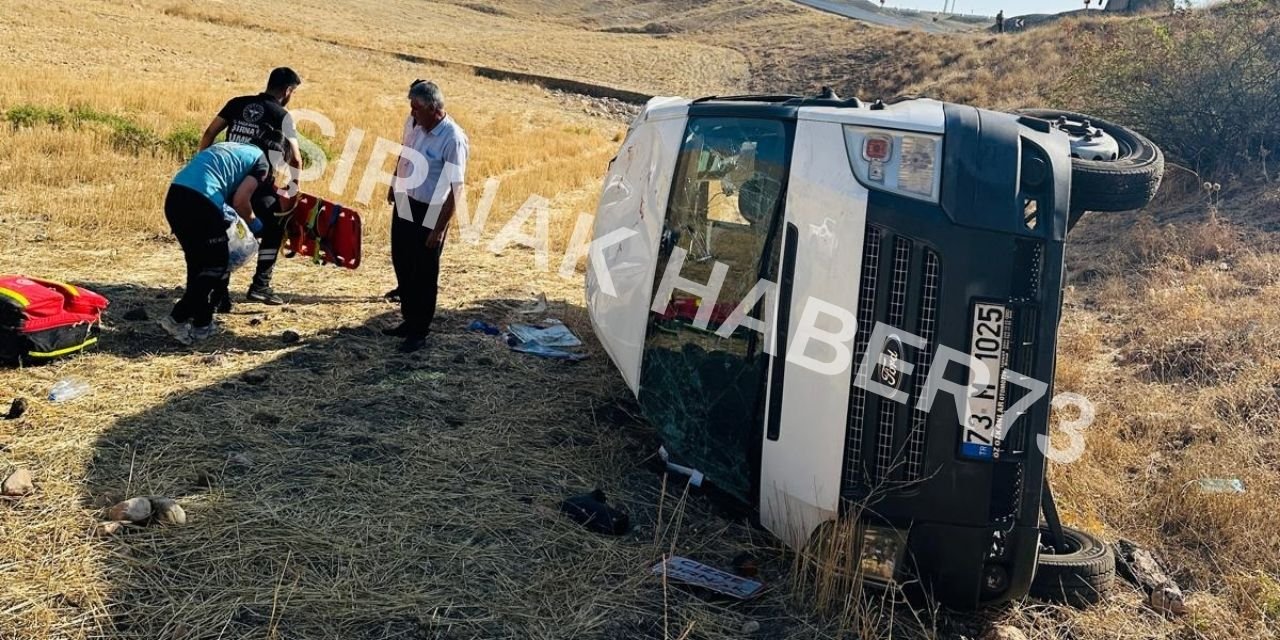 Şırnak’ta Minibüs Devrildi:6 Yaralı