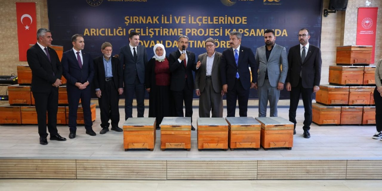 Bakan Yardımcısının katılımı ile Şırnak’ta 4 bin 600 kovan dağıtıldı