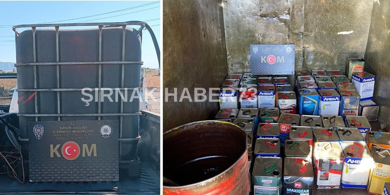 Şırnak'ta 1 ton 340 litre kaçak akaryakıt ele geçirildi!