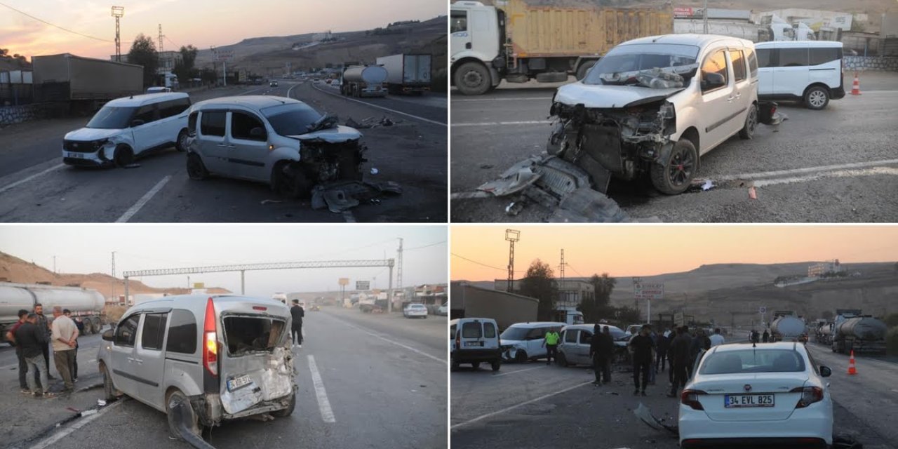 Cizre’de zincirleme kazada 2 kişi yaralandı