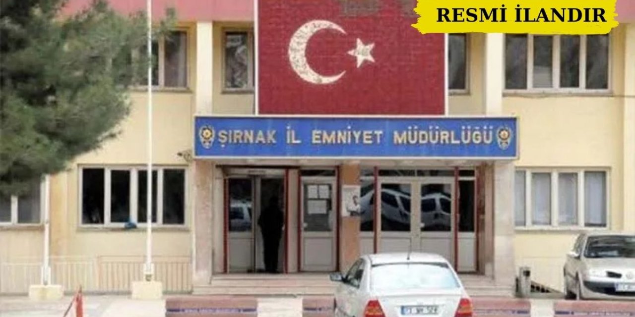 Şırnak Polisevi Şube Müdürlüğü Temizlikçi Alım İşi