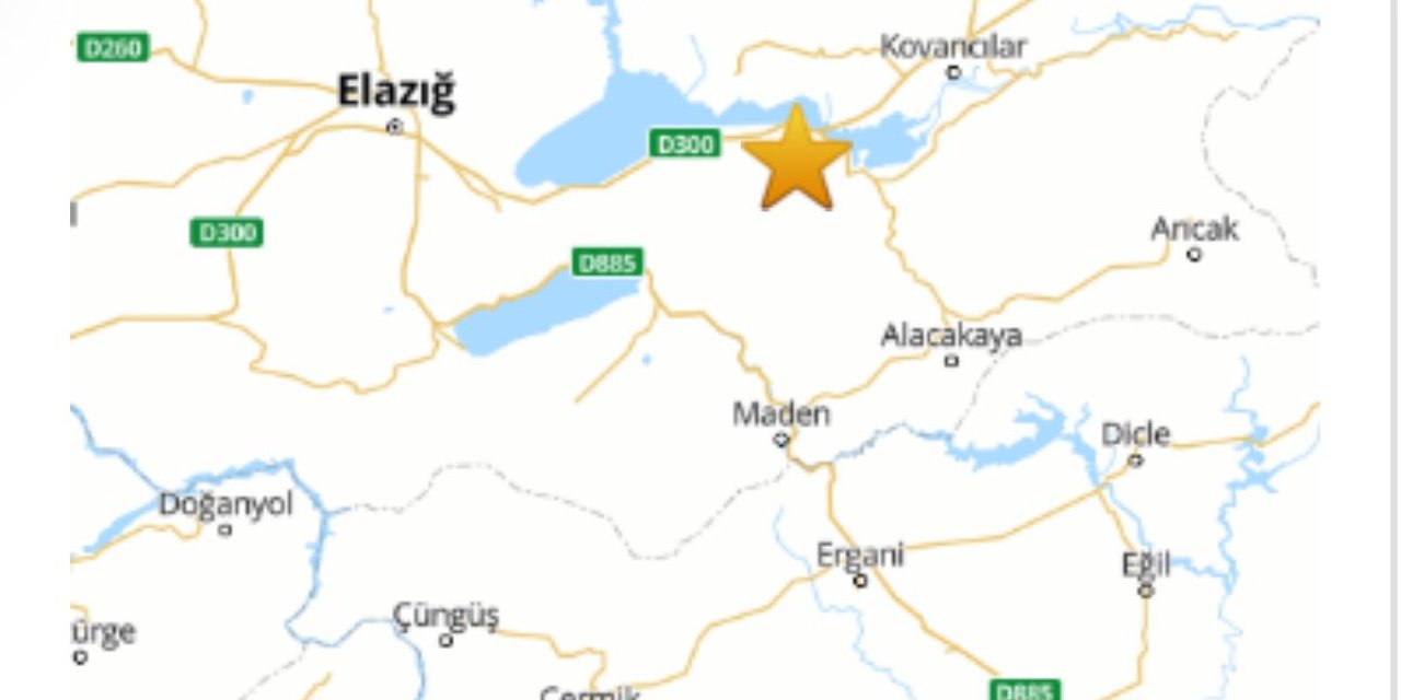 Elazığ’da 5 büyüklüğünde deprem meydana geldi