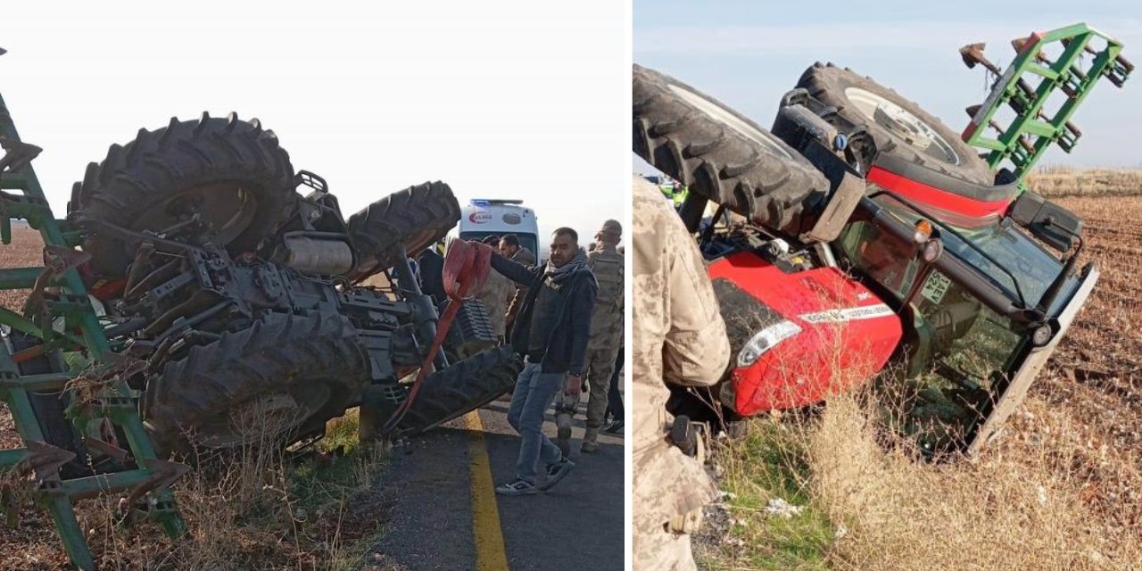 Devrilen traktör altında kalan sürücü hayatını kaybetti