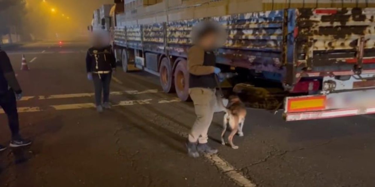 Bir tırda 8 kilo sentetik uyuşturucu yakalandı: 2 kişi tutuklandı