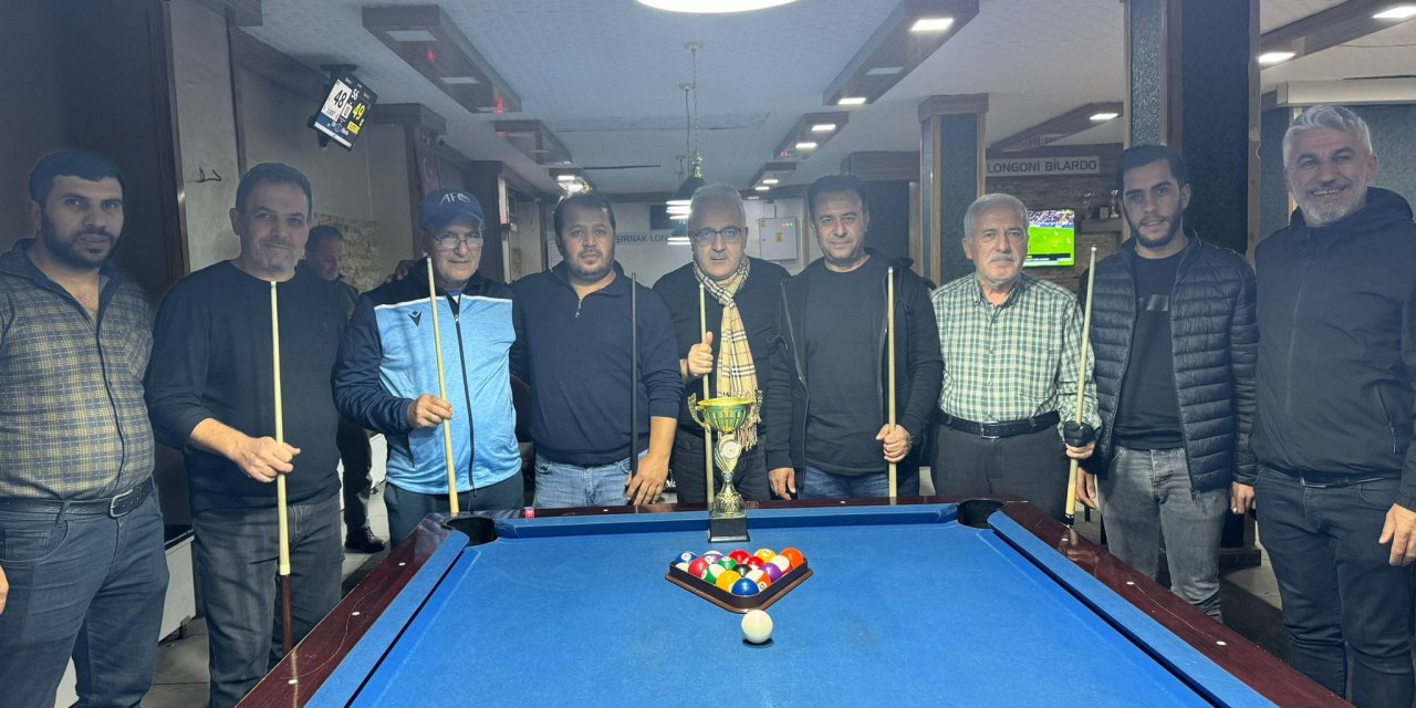 Şırnak’ta Bilardo Turnuvası Şampiyonu Belli Oldu