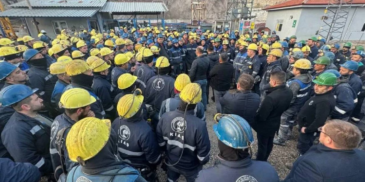 İşçilerden protesto: 500 madenci kendini madene kapattı