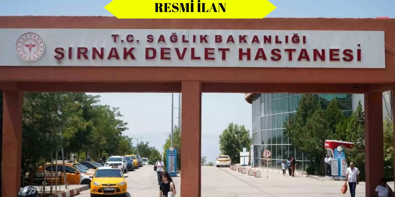 Şırnak Devlet Hastanesi'ne KİT Alımı Yapılacak!