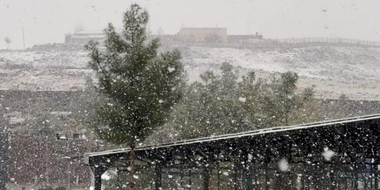 Diyarbakır’da lapa lapa kar yağışı