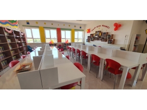 Şanlıurfa'da bir grup öğretmen sosyal medyadan düzenledikleri kampanyayla okullarına kütüphane kazandırdı