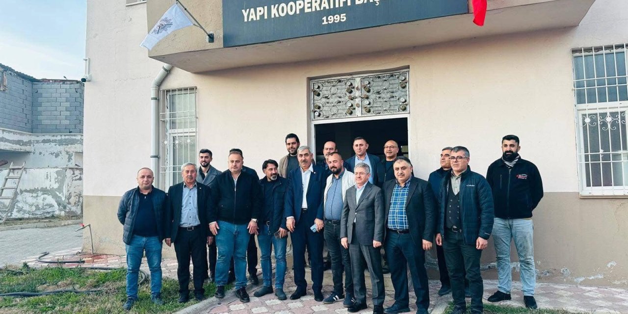 Cizre TSO yönetiminden Küçük Sanayi Sitesi Başkanı Özdemir'e "hayırlı olsun" ziyareti