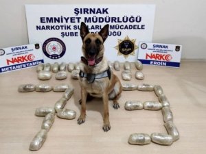 Şırnak'ta 16 kilogram eroin ele geçirildi