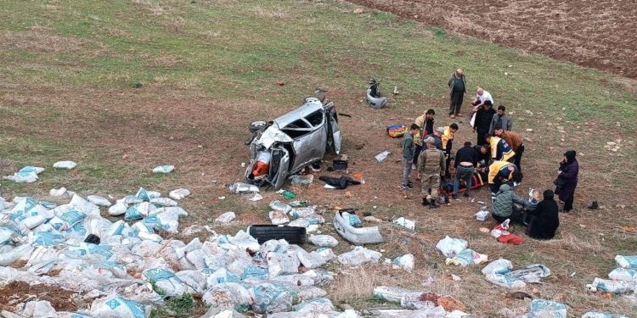 Bayram ziyaretine giden aile kaza yaptı: 2'si ağır 5 yaralı