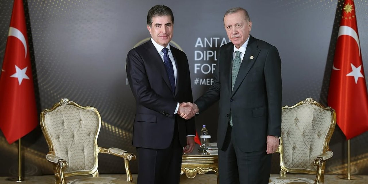 Cumhurbaşkanı Erdoğan, IKYB Başkanı Barzani ile görüştü
