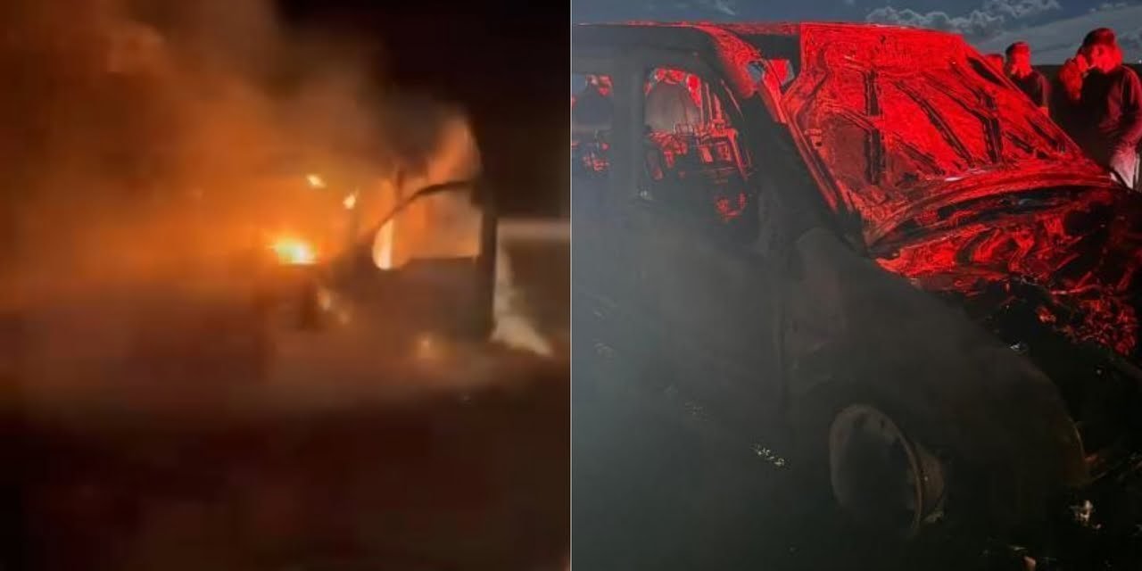 Şırnak’ta Alev Alan Araç Küle Döndü