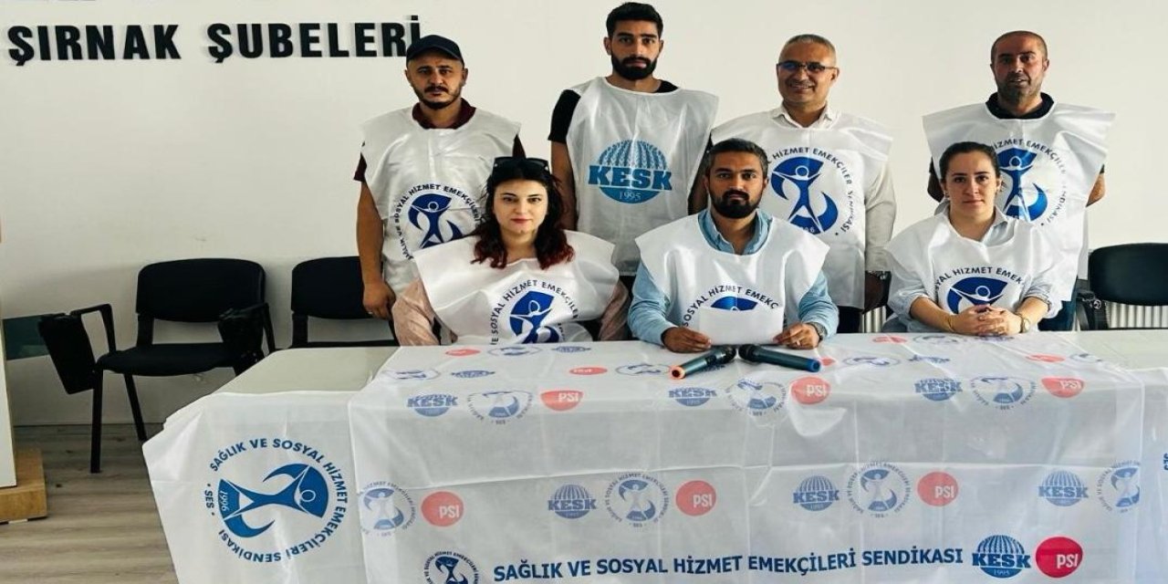SES Şırnak Şubesi’nden “Sağlıkta Şiddeti de, Şiddet Kültürünü de Reddediyoruz!” açıklaması