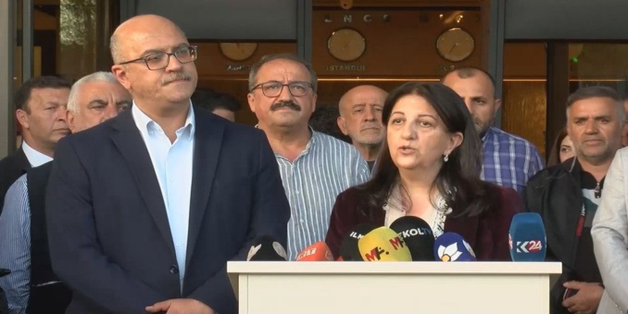 İmralı’yı ziyaret eden DEM Parti heyeti hastane önünde açıklama yaptı