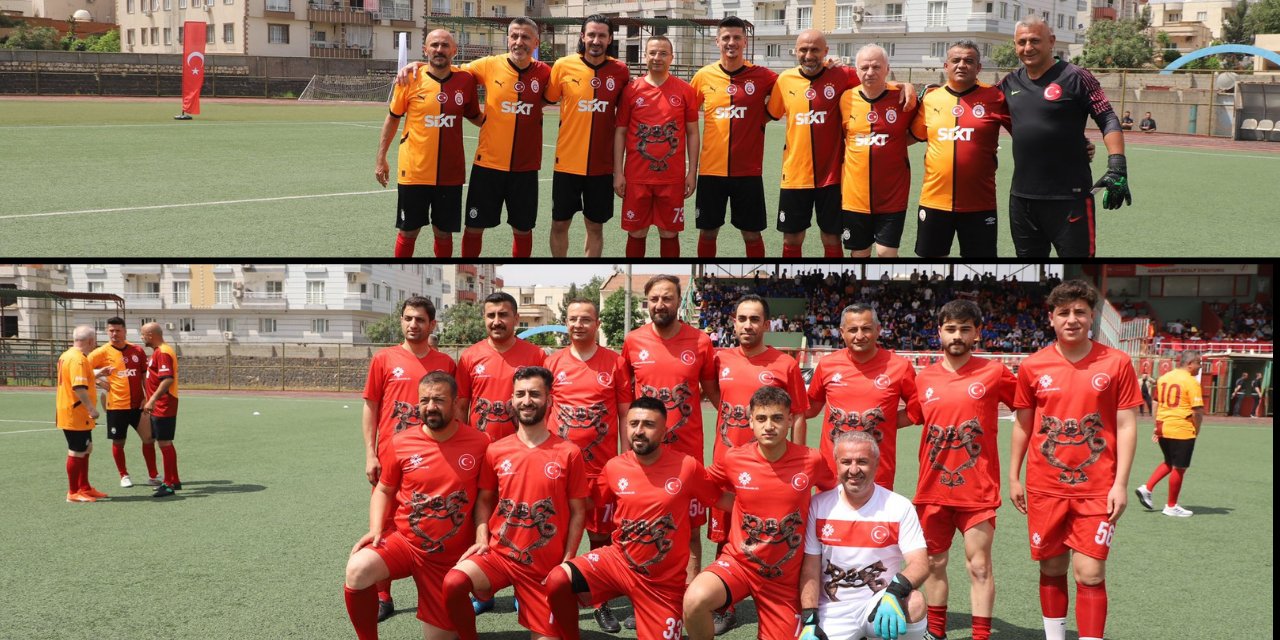 Galatasaraylı Eski Futbolcular Şırnak'taki Gençlerle Dostluk Maçı Yaptı