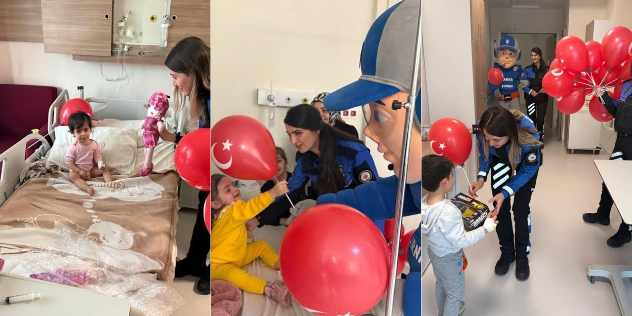 Şırnak Emniyeti, Hastanede Yatan Çocuklara Bayram Sürprizi Yaptı