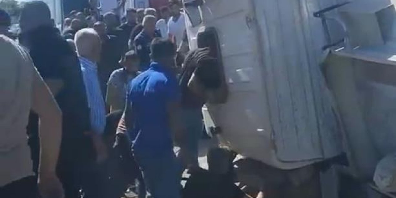 Nusaybin'de akaryakıt tankeri devrildi: 1 kişi öldü, 1 yaralı
