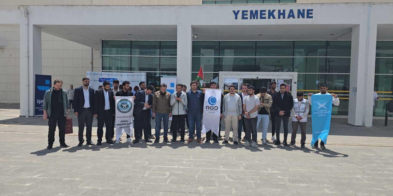 Şırnak'ta Öğrencilerden İsrail’in Vicdan Gemisine Yaptığı Saldırıya Tepki