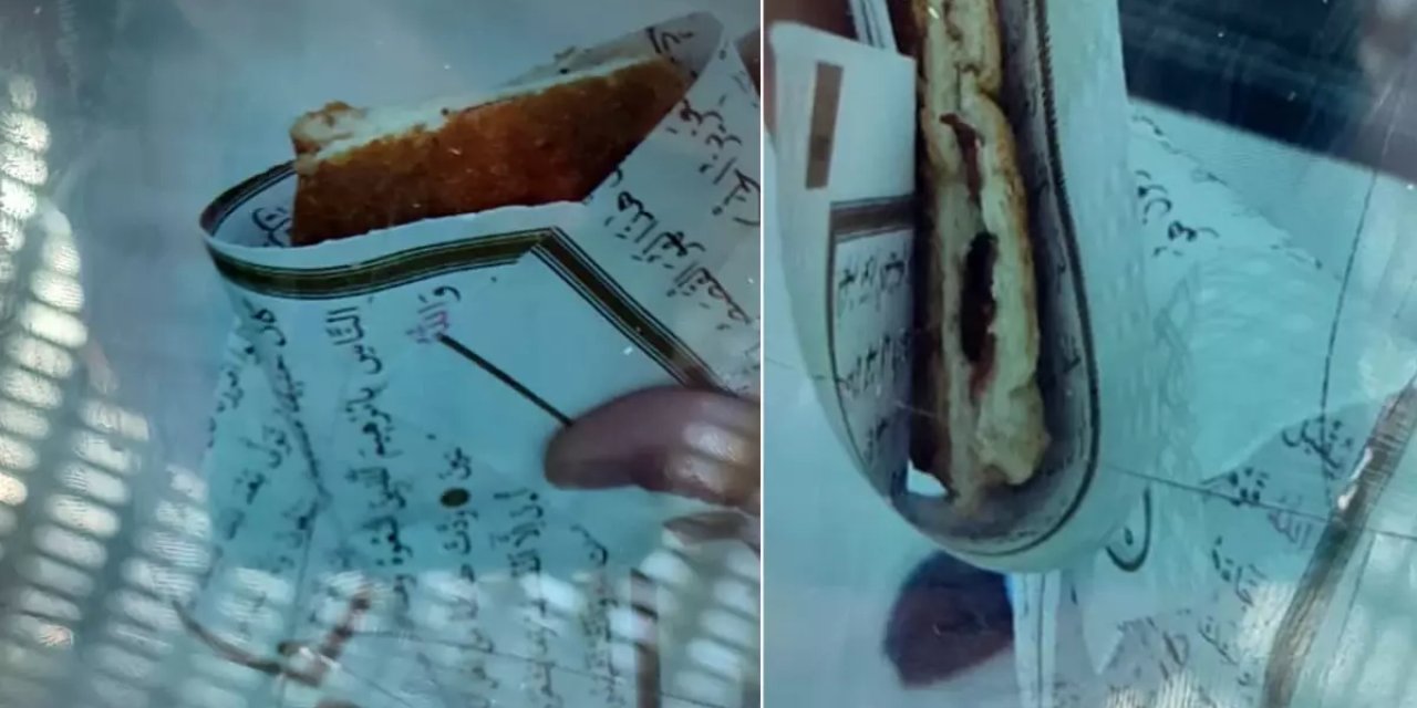 Skandal Olay: Kantinci Kur’an-ı Kerim Sayfalarını Tost Kağıdı Yaptı