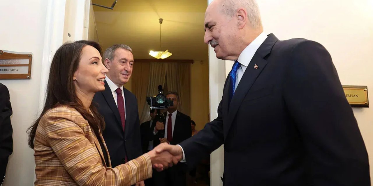 Meclis Başkanı Numan Kurtulmuş'tan DEM Parti'ye ziyaret