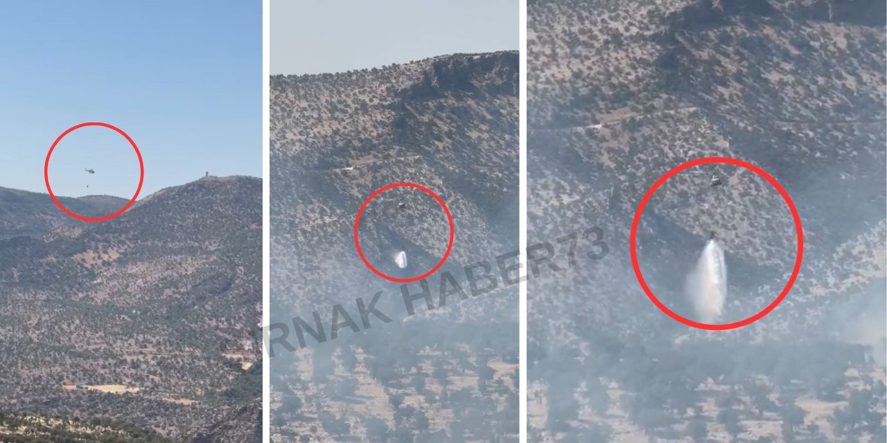 Şırnak Gabar Dağı'ndaki Yangın Büyüdü: Helikopterle Müdahale Başladı