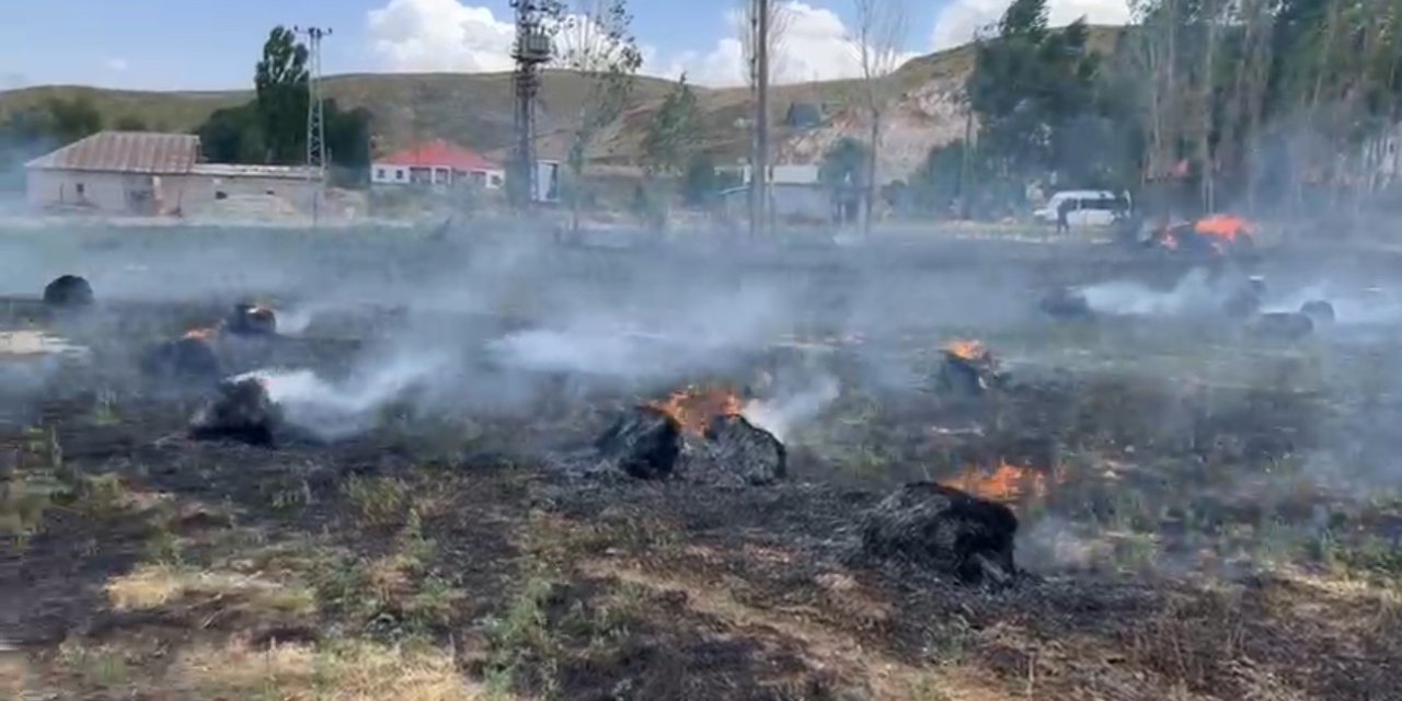 Hakkari’de binlerce bağ ot kül oldu