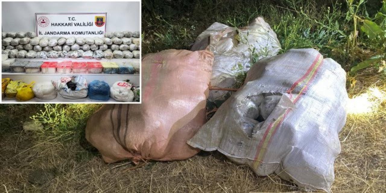 Hakkari’de bir ev ve araçta 121 kilo uyuşturucu ele geçirildi