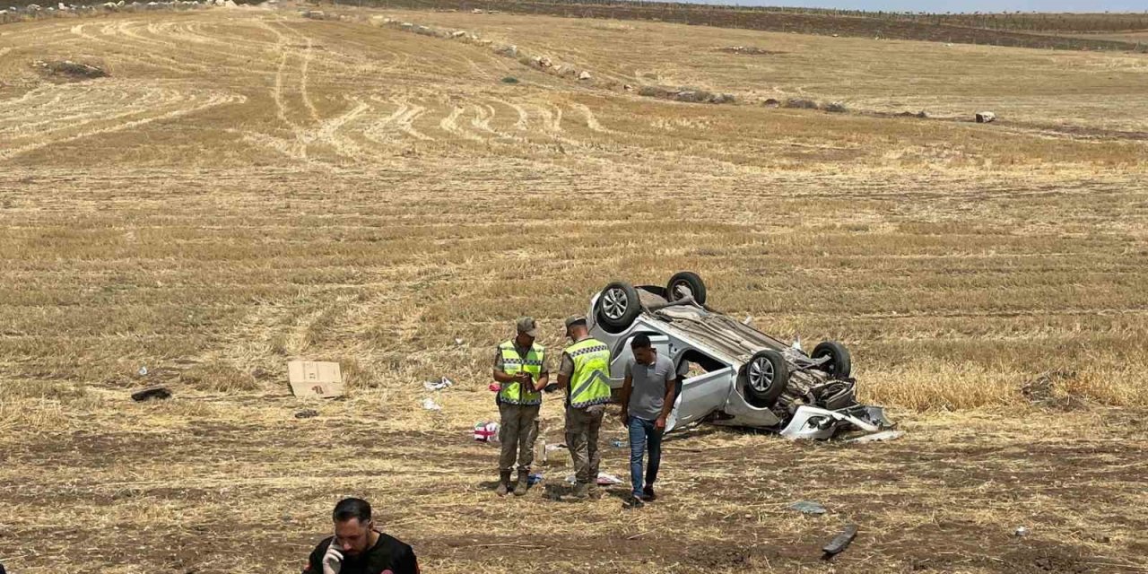 Siirt'te tarlaya yuvarlanan araçtaki 1 kişi yaralandı