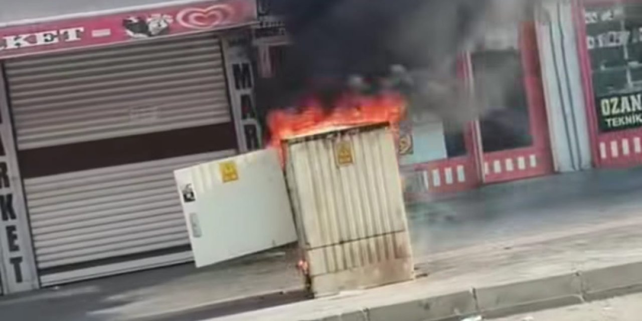 Hava Sıcaklığının 47 Dereceyi Bulduğu Cizre’de Trafo Sıcağa Dayanamadı