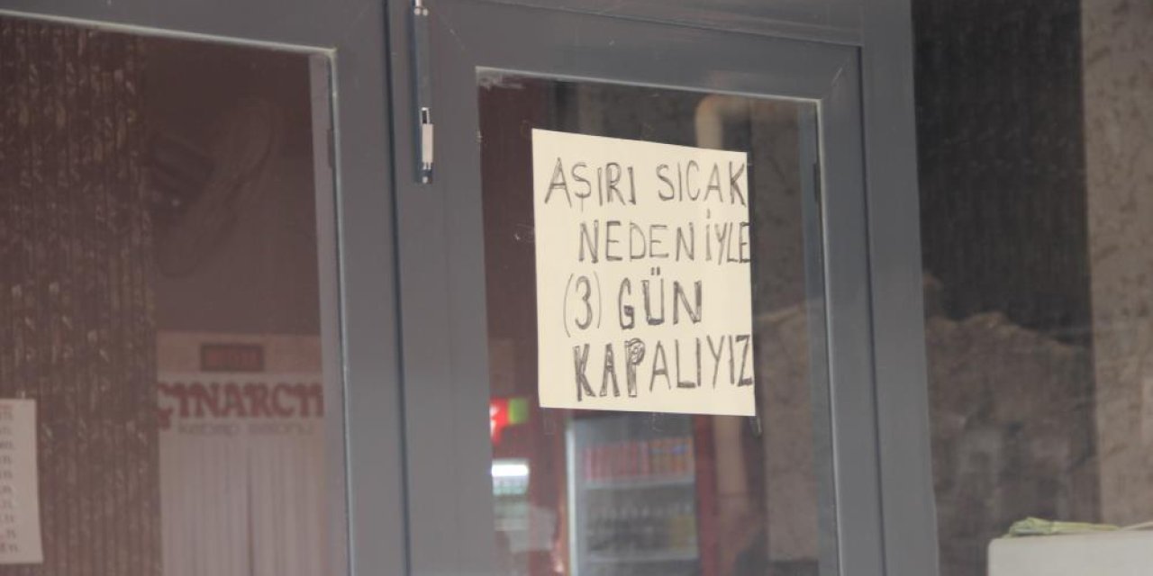 Cizre’de Kavurucu Sıcaklar Yaşamı Felç Etti
